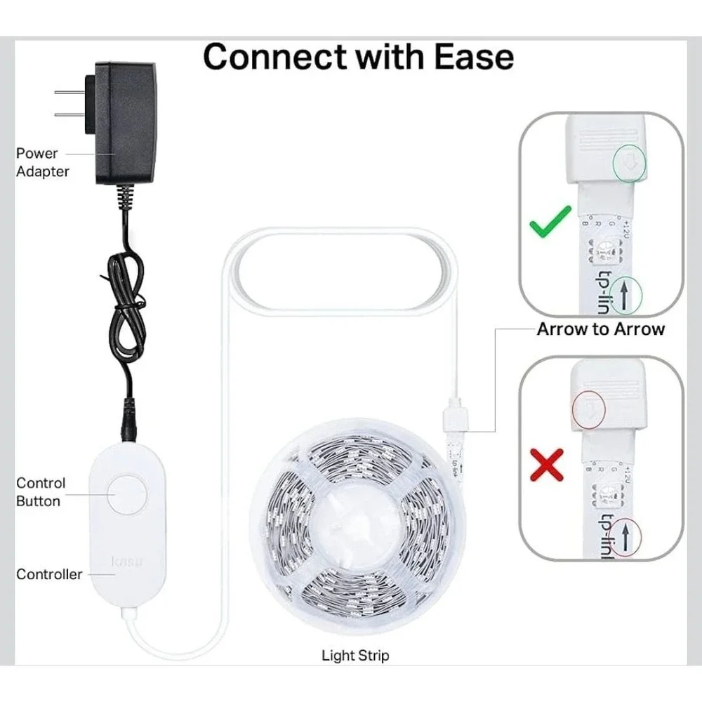 TP-Link Kasa Smart‎ KL400L5 16.4ft WiFi LED Full Color Light Strip